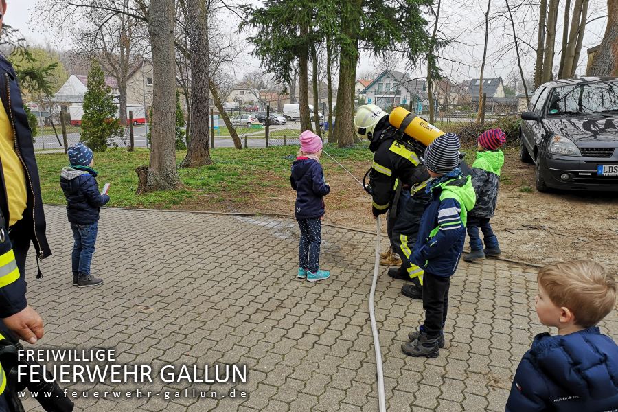 Brandschutzübung in der Kita Gallun